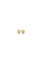 EARRINGS 18 KT GOLD PLATED CZ /2570810