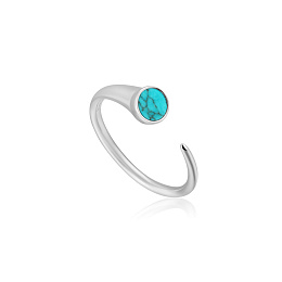 TURQUOISE CLAW RING /R022-02H