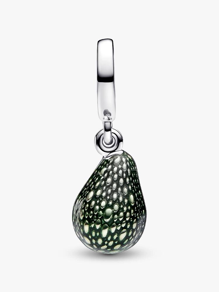 Avocado sterling silver and 14k gold-plated dangle with transparent green, apple green and lime gree