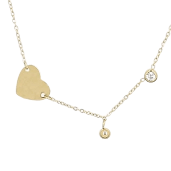 Zag Bijoux 14K Gold Plated Necklace / SNS12319-01UNI
