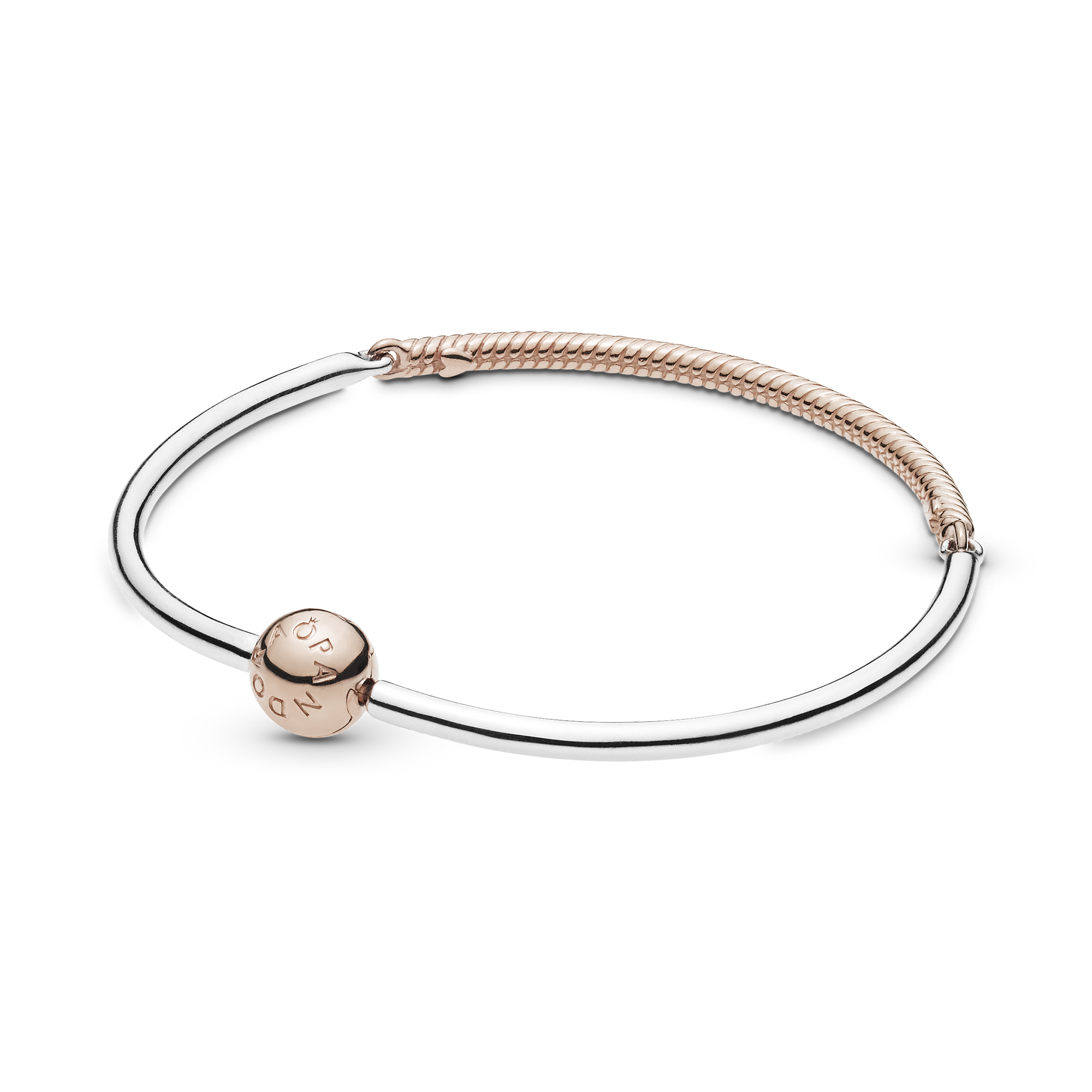 Pandora Rose and silver bangle/588143-19 | Time.ge