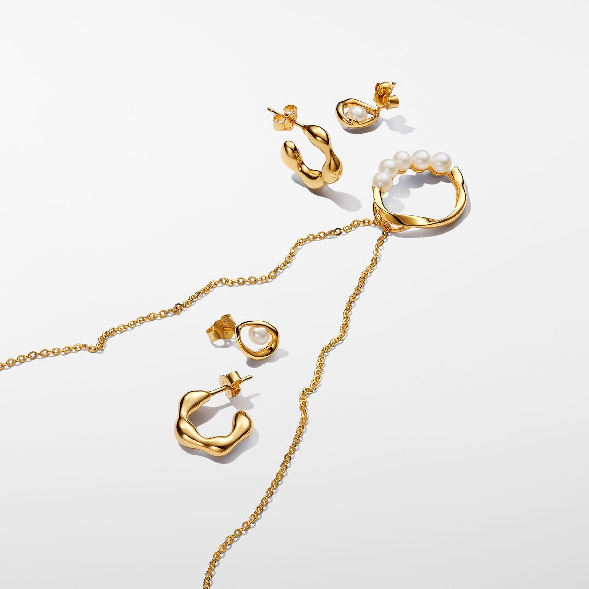 PANDORA Gold Plated metal blend Necklace / 363254C01-60