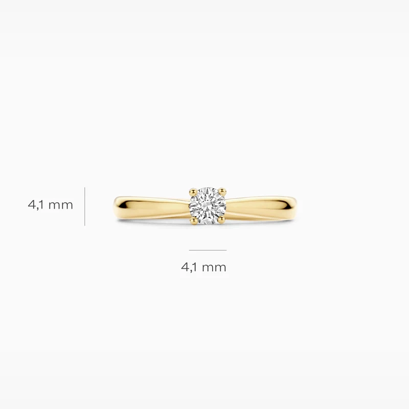 Blush Lab-Grown Diamond 14K Gold Ring / LG1001Y-54