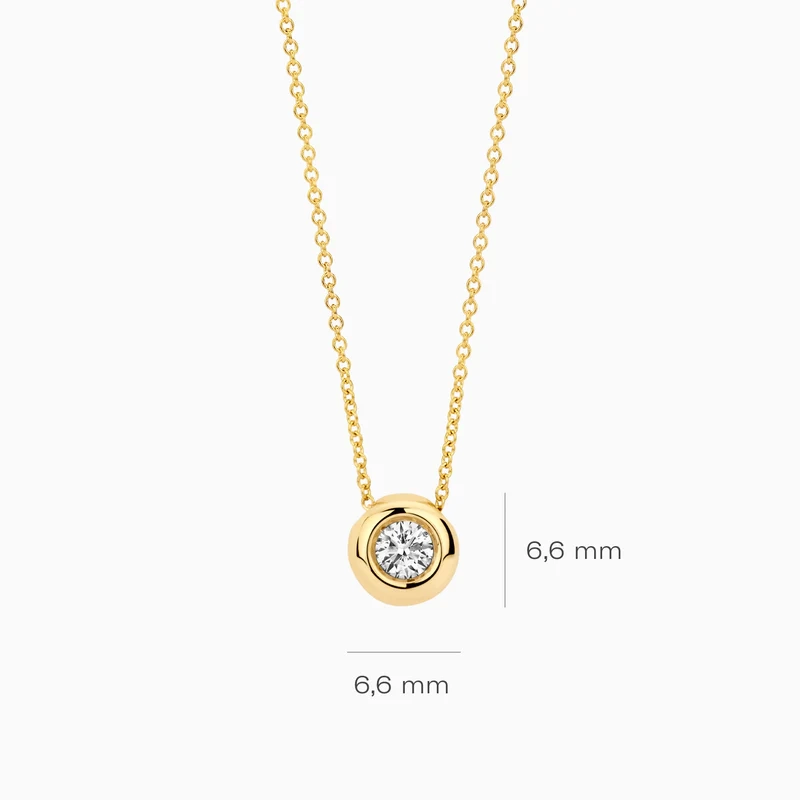 Blush Lab-Grown Diamond 14K Gold Necklace / LG3006Y