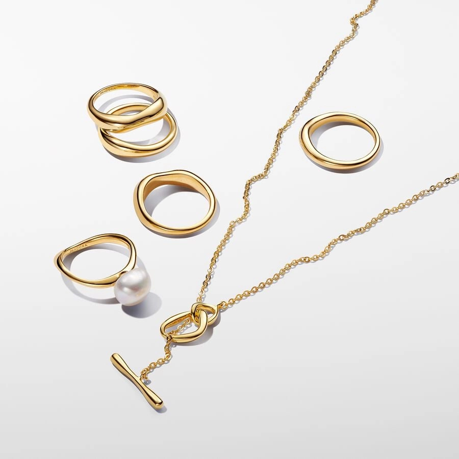 PANDORA Gold Plated metal blend Necklace / 363255C00-50