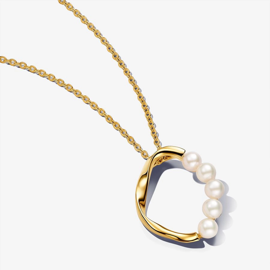 PANDORA Gold Plated metal blend Necklace / 363254C01-60