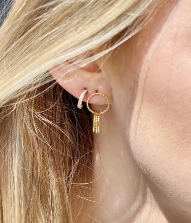Zag Bijoux Surgical Stainless Steel Earring / SEC15169-01WHT