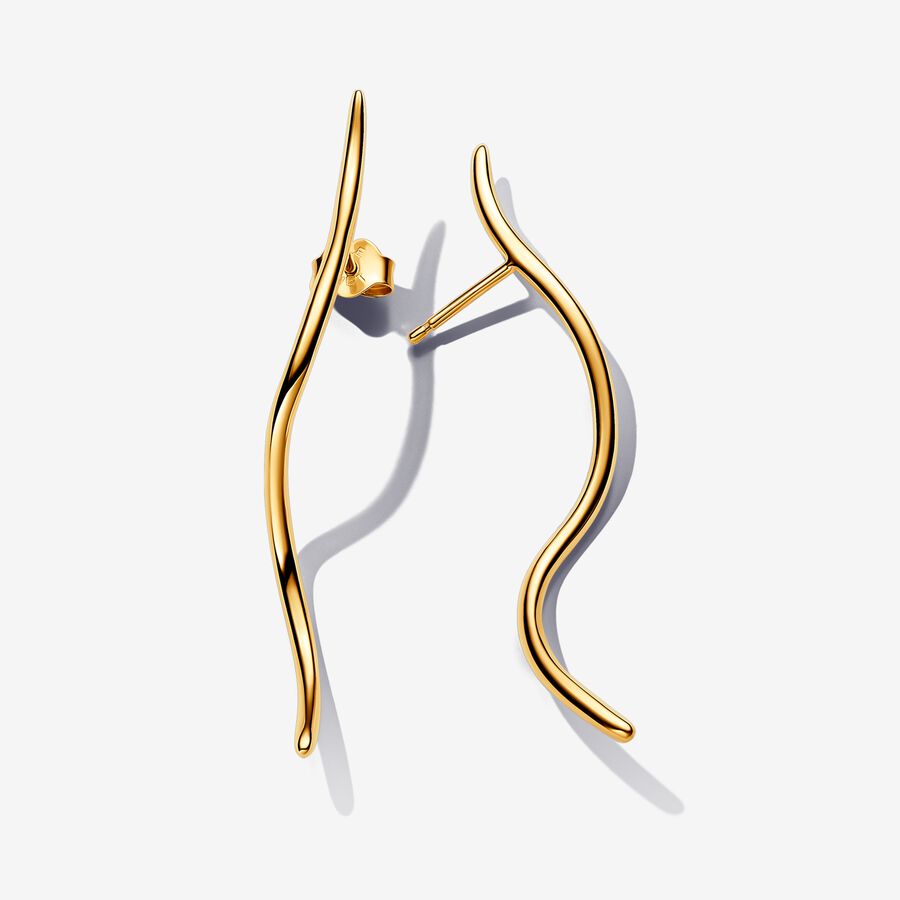 PANDORA Gold Plated metal blend Earring / 263287C00 | Time.ge