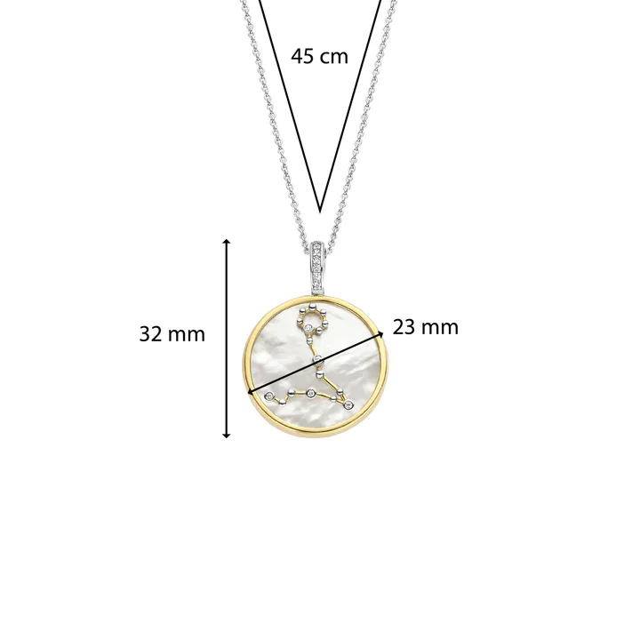 Ti Sento Sterling Silver Necklace/6826PI