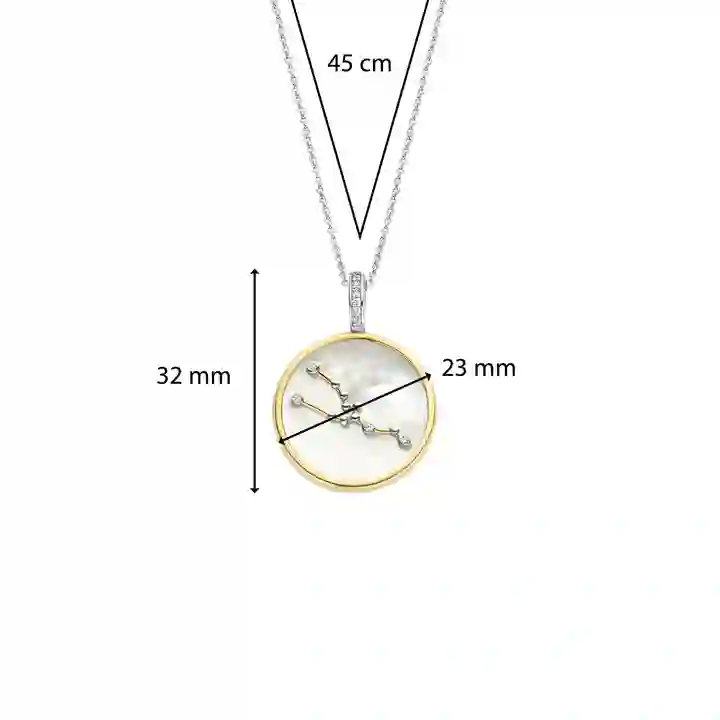 Ti Sento Sterling Silver Necklace/6826TA