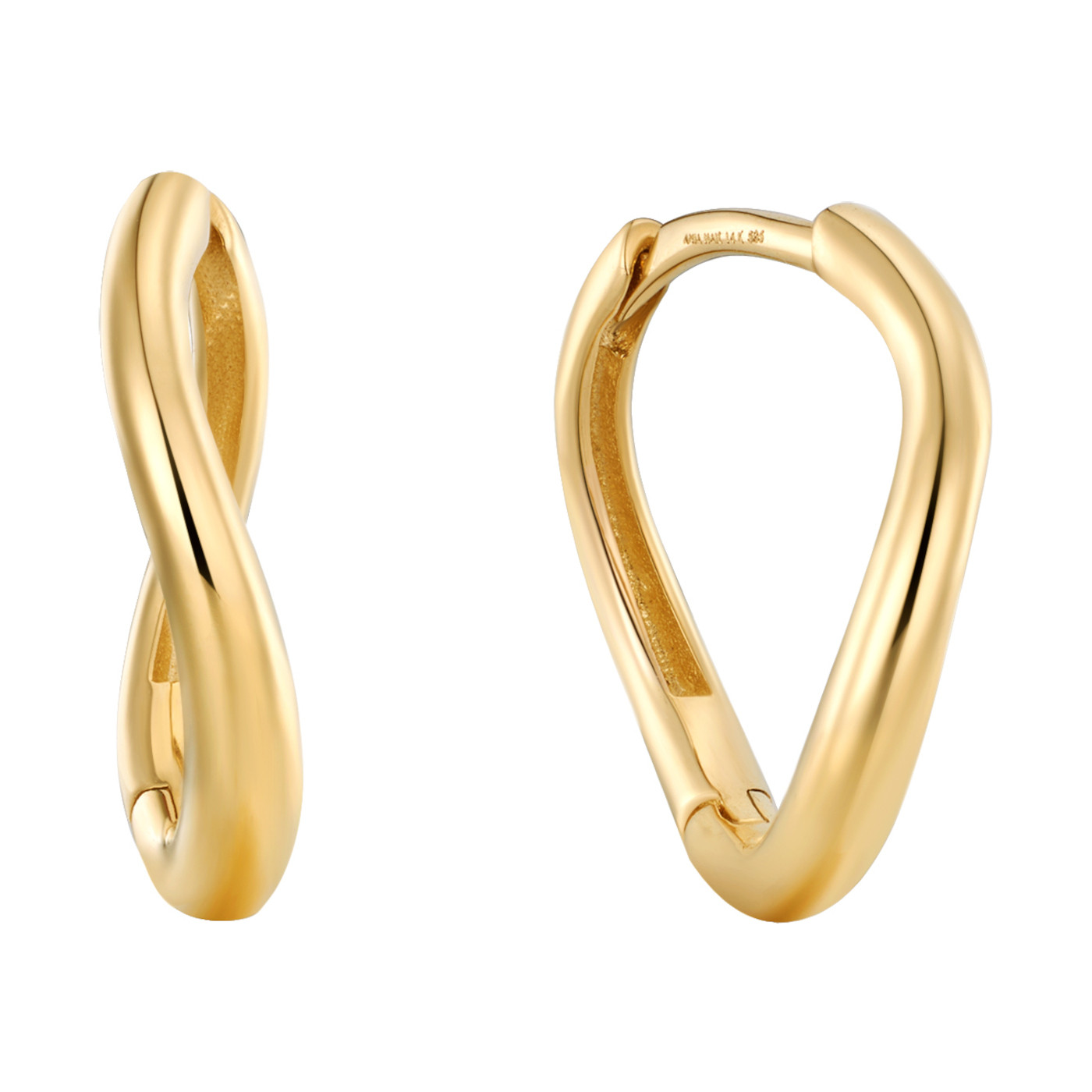 【HYERES LOR】22SS★ Essence 14K Raphine H one touch earring HYERES LOR】22SS☆ Essence 14K Raphine H one touch earring