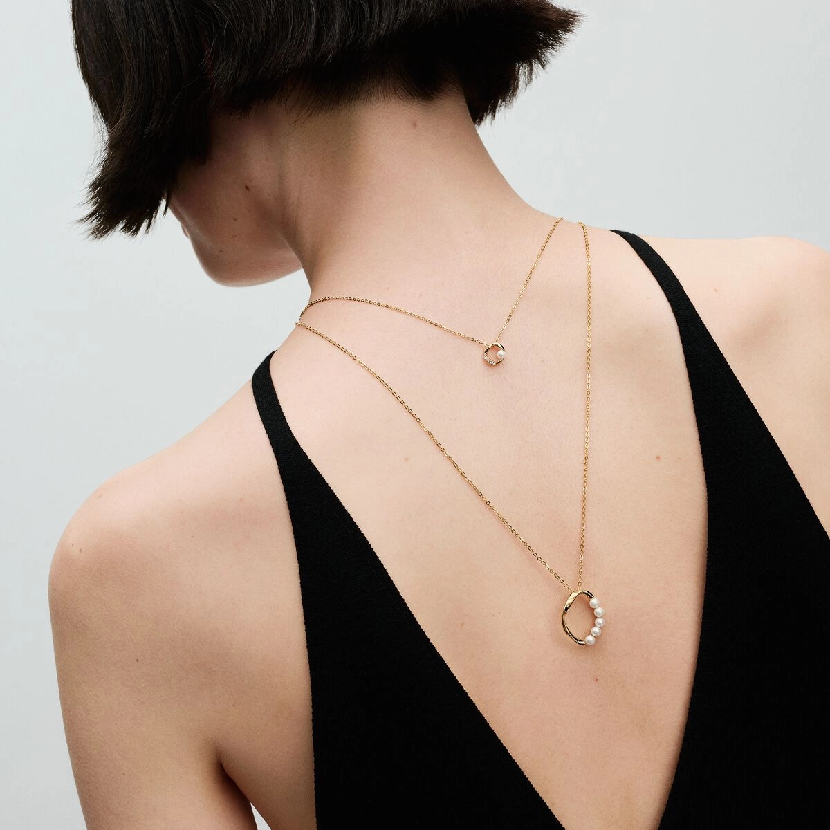 PANDORA Gold Plated metal blend Necklace / 363254C01-60