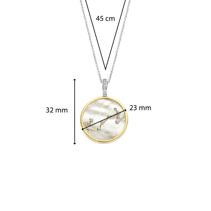 Ti Sento Sterling Silver Necklace/6826SC