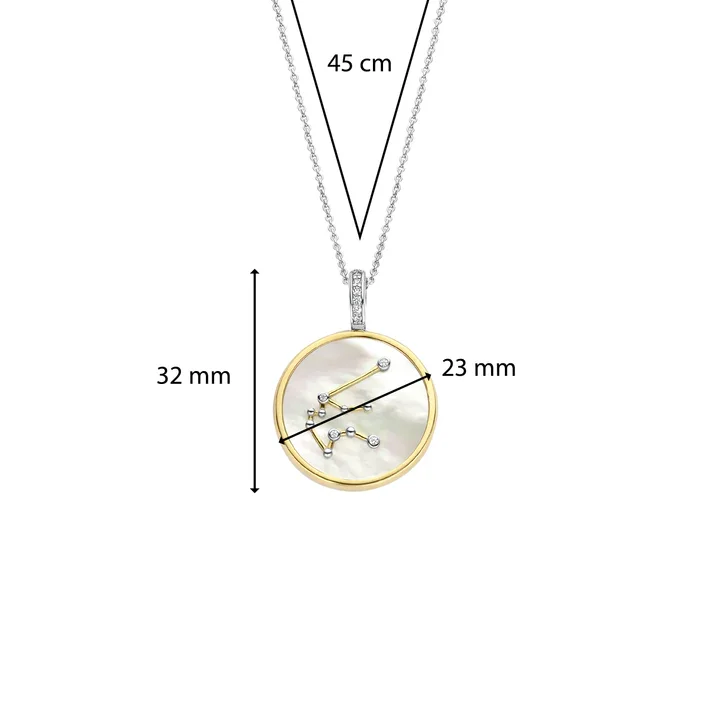 Ti Sento Sterling Silver Necklace/6826AQ