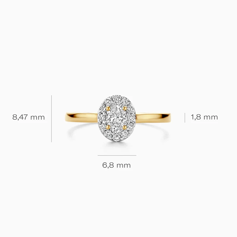 Blush Lab-Grown Diamond 14K Gold Ring / LG1016Y-50