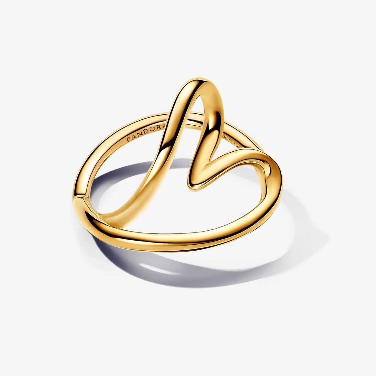 PANDORA Gold Plated metal blend Ring / 163288C00-52