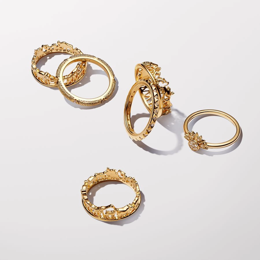 PANDORA Gold Plated metal blend Ring / 163322C01-54