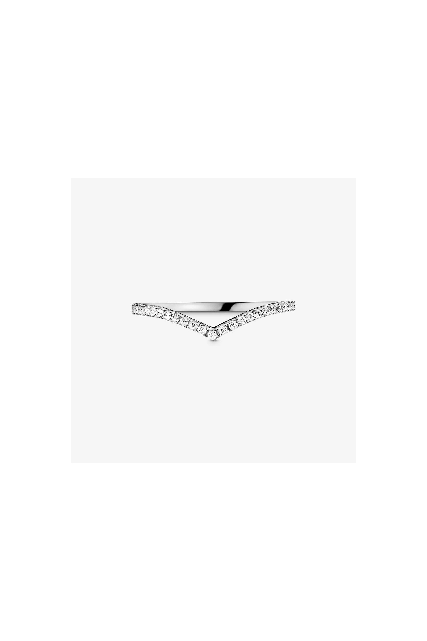 Sparkling Wishbone Ring/196316CZ-52