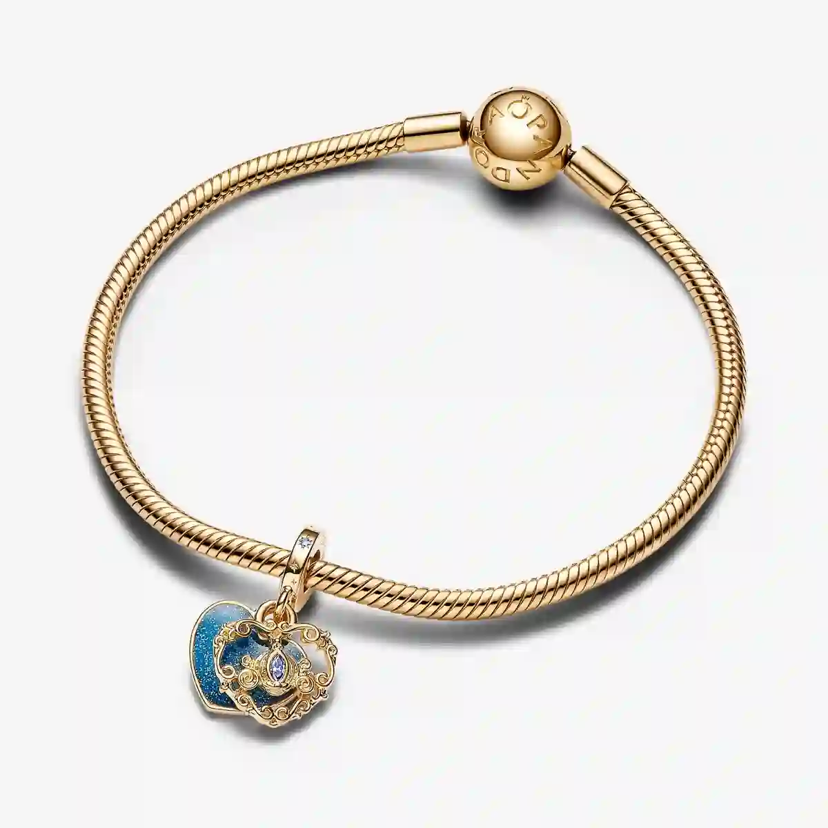 PANDORA 14K Gold Plated Charm/763072C01 | Time.ge