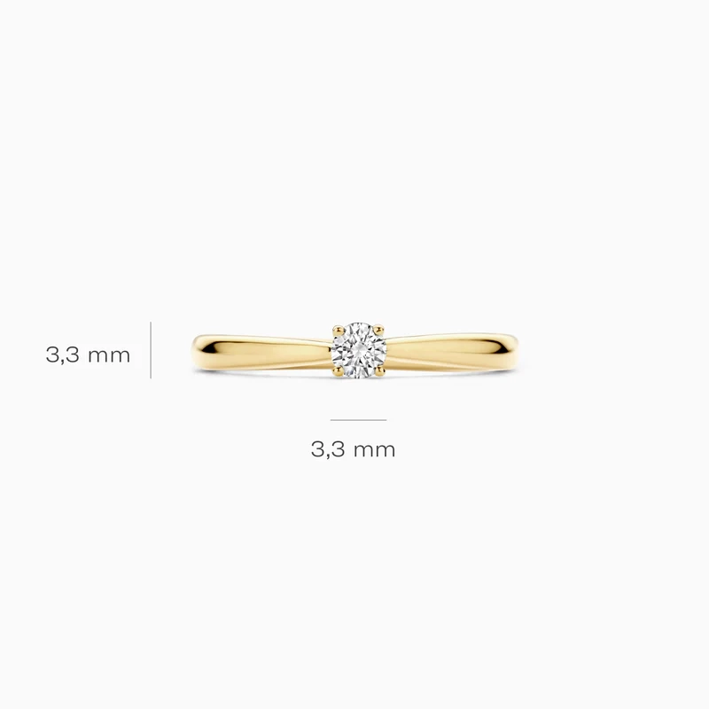 Blush Lab-Grown Diamond 14K Gold Ring / LG1000Y-56