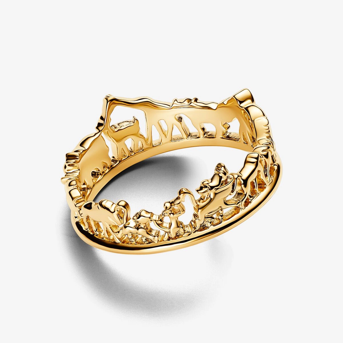 PANDORA Gold Plated metal blend Ring / 163362C00-56