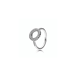 Silver ring with clear cubic zirconia/Серебряное кольцо с чистым кубическим цирконием