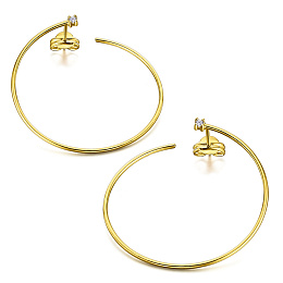 18 KT YELLOW GOLD HOOPS 0,022 CT.