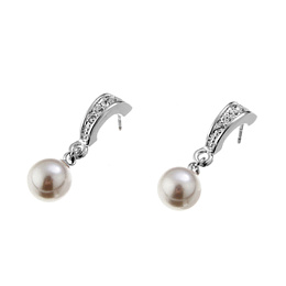 Earring Silk rhod. crystal /22097