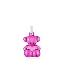 PENDANT STEEL PINK COATING/SILVER 16MM