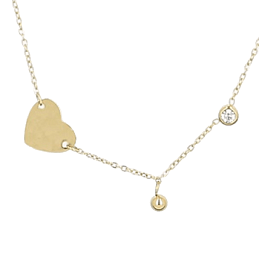 Zag Bijoux 14K Gold Plated Necklace / SNS12319-01UNI