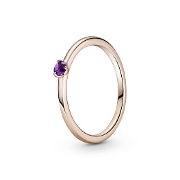 Pandora Rose ring with royal purple crystal /189259C06-52
