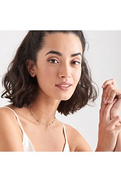 Silver Modern Beaded Necklace/N002-03H