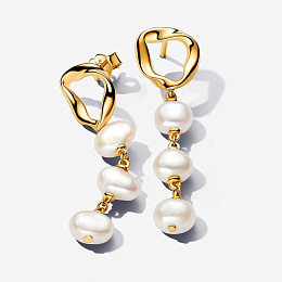 PANDORA Gold Plated metal blend Earring / 263263C01