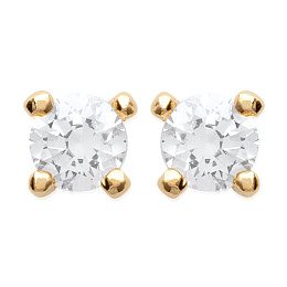 EARRINGS 18 KT GOLD PLATED CZ /25055103