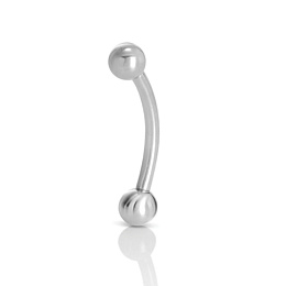 Curved Barbell Eyebrow Piercing 10mm