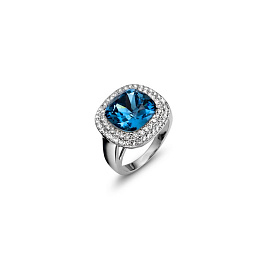 Ring Autentic rhod. denim blue L /41074L 266