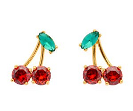 Earrings Cherry GP CRY RED
