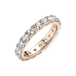 14k Rose gold-plated ring with clear cubic zirconia /180050C01-56