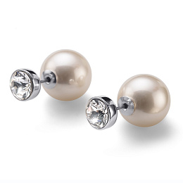 Post earring Twice rhod. crystal /22572R