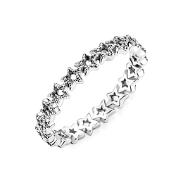 Stars sterling silver ring /190029C00-56