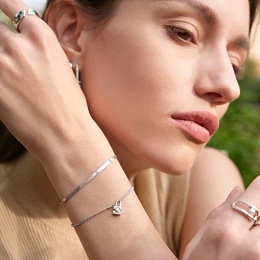 Ania Haie Rhodium plated Bracelet / B054-01H