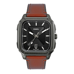 ANALOG WATCH 0 JWL SS LEATHER STRAP