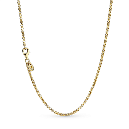 14k Gold-plated rolo necklace