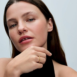 PANDORA Gold Plated metal blend Ring / 163322C01-50