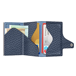 Wallet C&S Pebble Navy Blue/Silver
