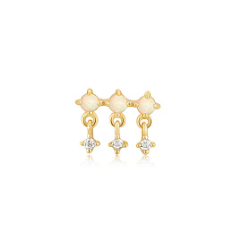 925 Sterling Silver Single Earring/E047-04G