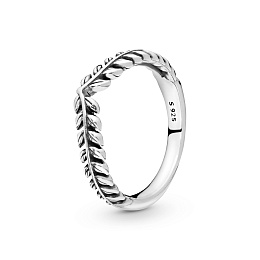Seeds wishbone silver ring/Серебряное кольцо