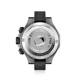 Delfin / rotating bezel / double o'ring for crown / double caseback / stainless steel - PVD / silver