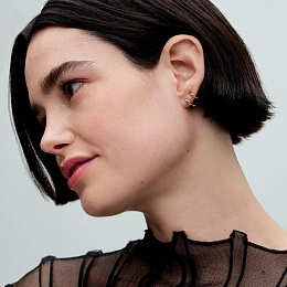 PANDORA Gold Plated metal blend Earring / 263280C00