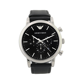 ANALOG WATCH 0 JWL SS LEATHER STRAP